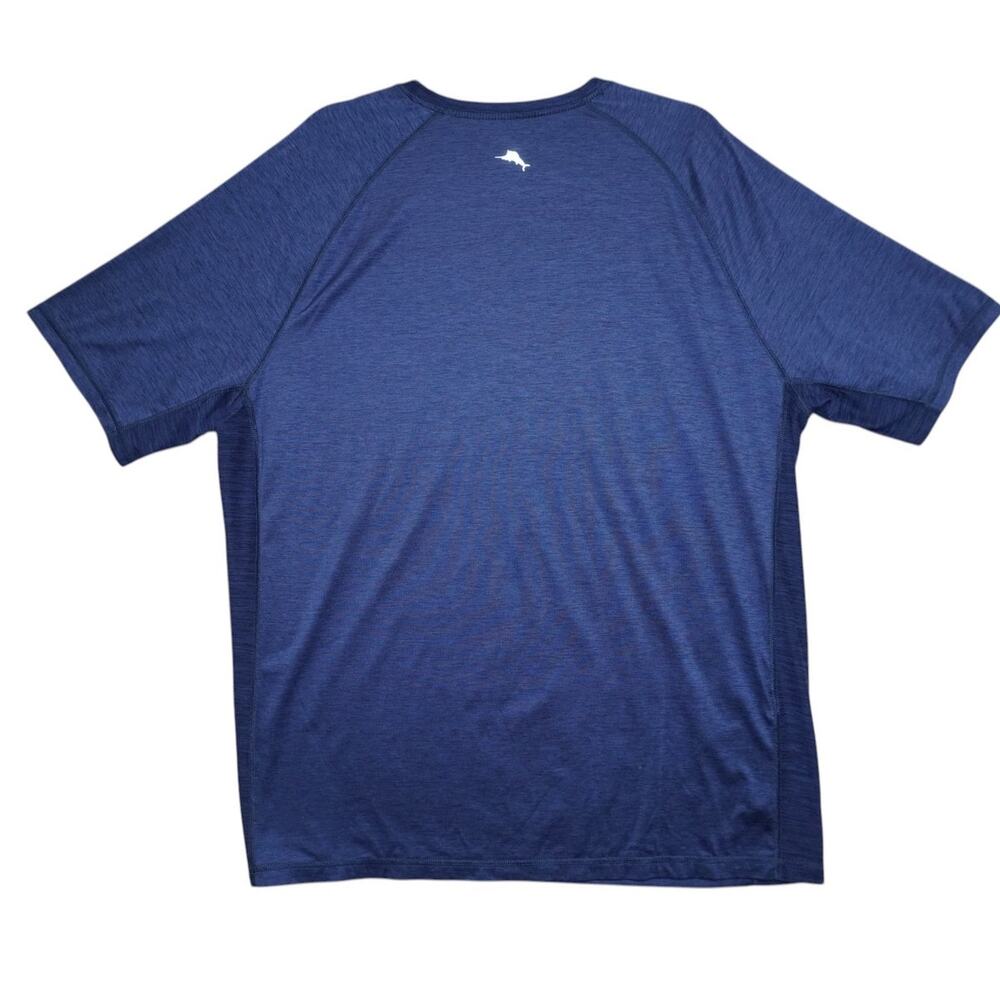 Tommy Bahama Performance T-Shirt Men XL Blue UPF 30 Athletic Golf Fishing Tee